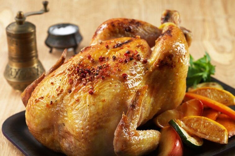 Pollo al forno per una dieta proteica