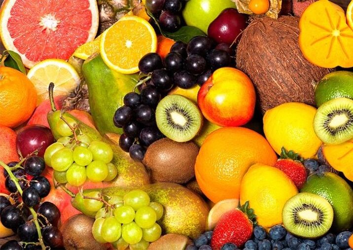 Una varietà di frutta